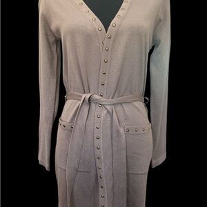 Steve Madden Gray Studded Cardigan